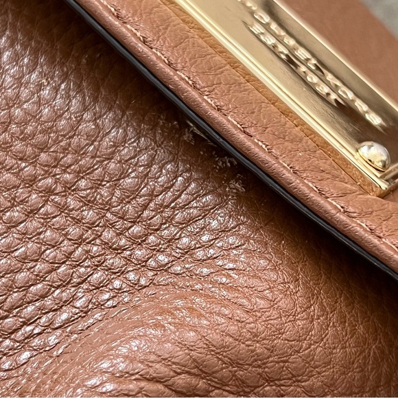 MICHAEL Michael Kors Brown Leather Small Messenger Bag - Picture 7 of 7